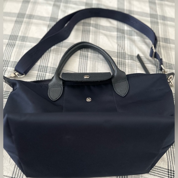 LONGCHAMP Le Pliage Neo S Top Handle Bag - Navy (USED) - Picture 9 of 12